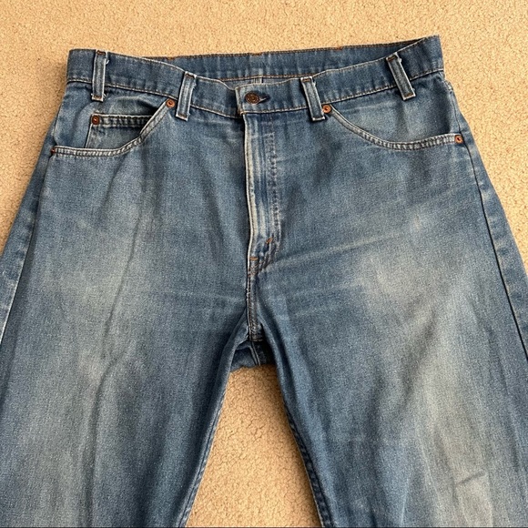 Vintage 80’s Levi’s Orange Tab 505 Classic Straight Leg Jeans USA / 36 X 30 - Picture 4 of 11